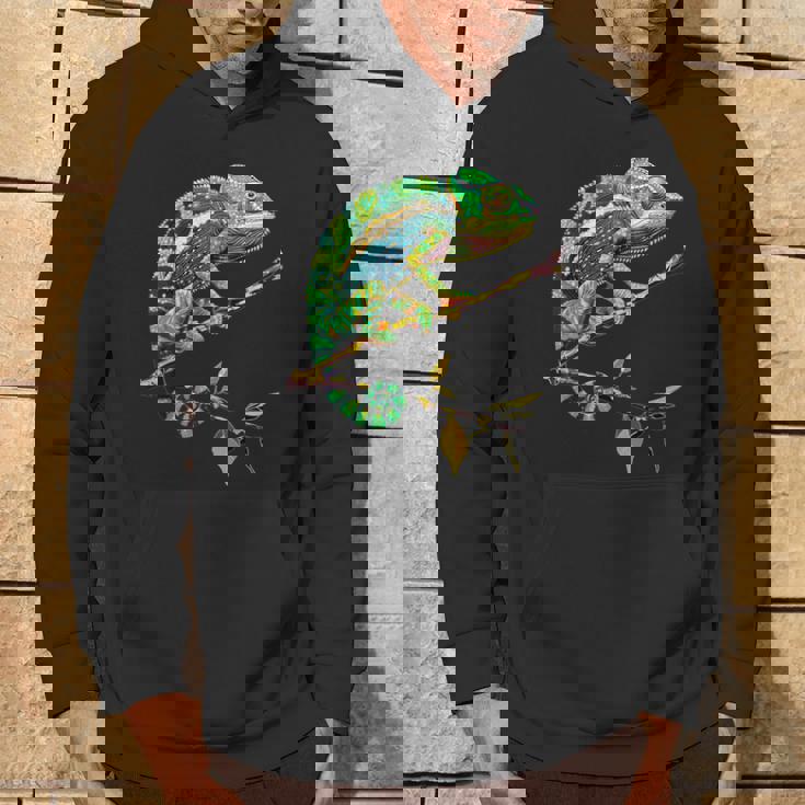 カメレオン トカゲ 爬虫類 カメレオン イグアナ トカゲ カメレオン パーカー ライフスタイル