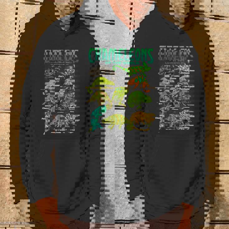 カメレオンズ・オブ・ザ・ワールド 知育爬虫類 トカゲ好き パーカー ライフスタイル