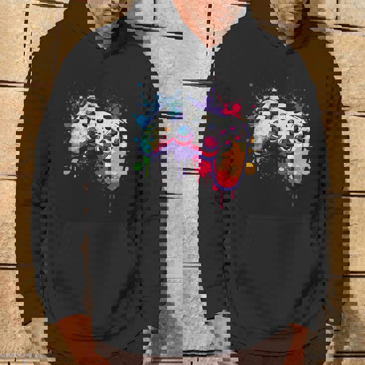 カラフルなビデオゲームコントローラー ジョイスティック コンソール パーカー ライフスタイル