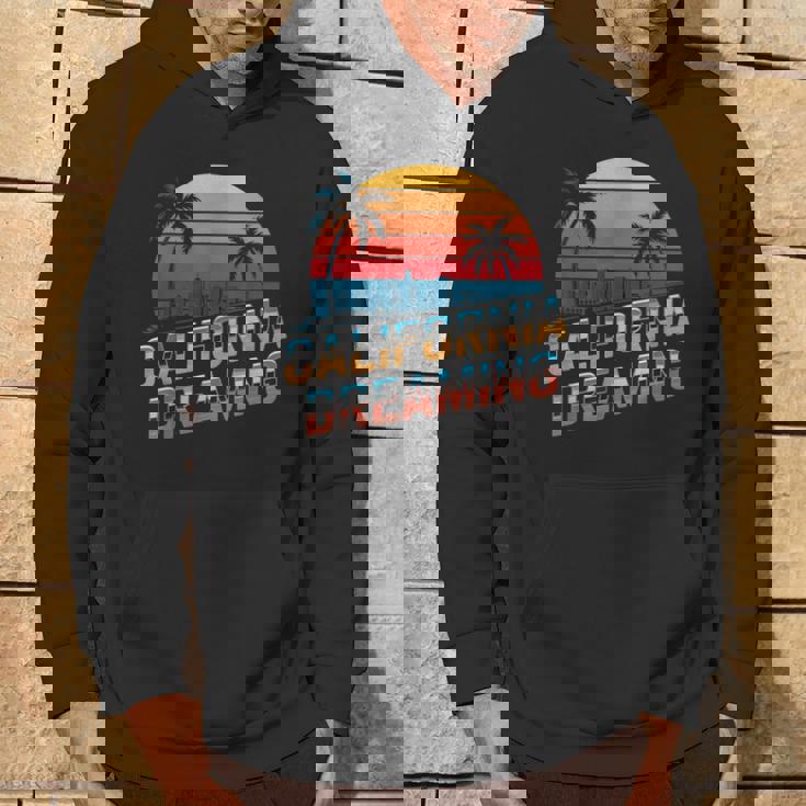 カリフォルニア ドリーミング サンセット ヤシの木 街並み パーカー ライフスタイル