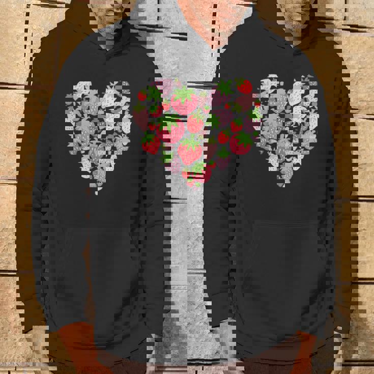 カワイイ ストロベリーハート コテージコア エステ ストロベリー パーカー ライフスタイル