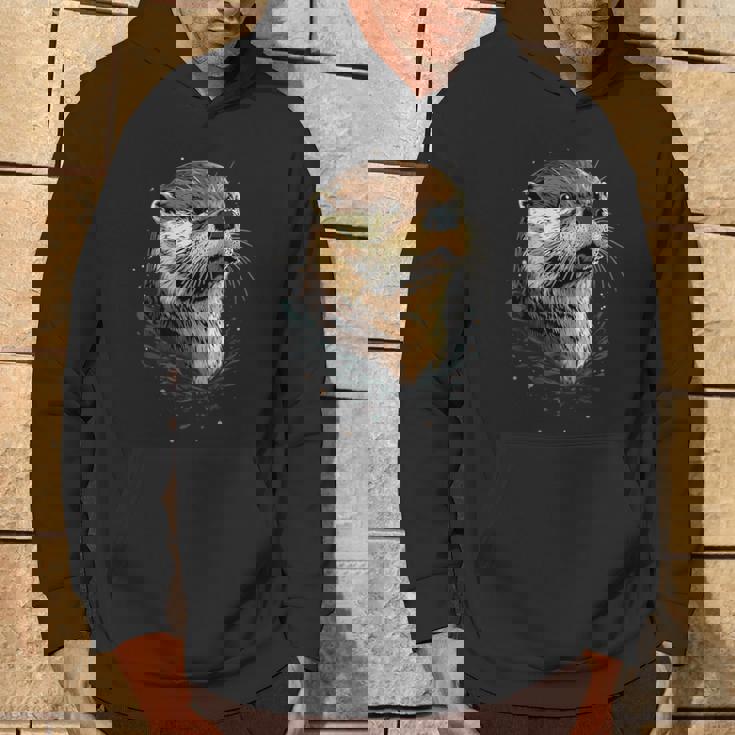 カワウソ モチーフ アイ・ラブ・ラッコ ラッコ・マーチン スウィート・ラッコ パーカー ライフスタイル