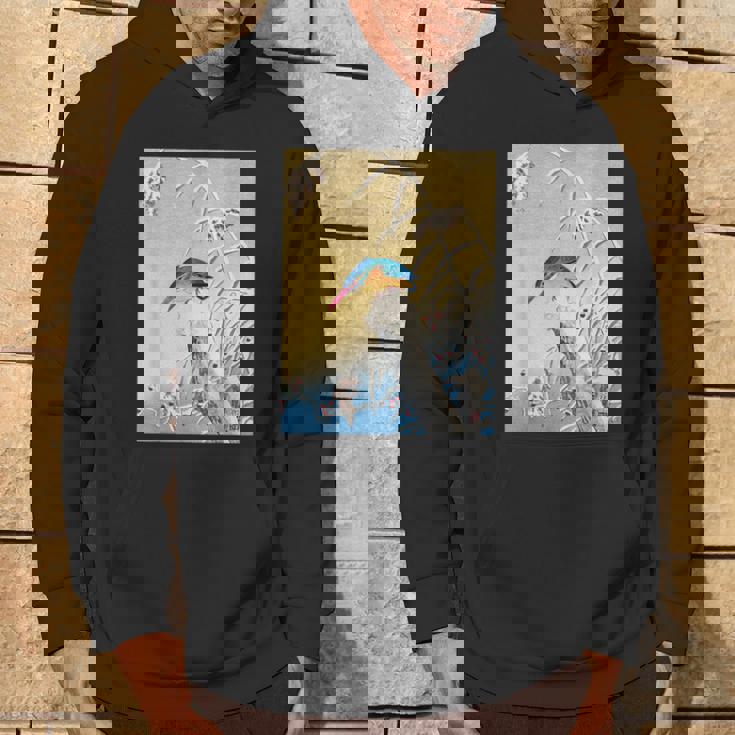 カワセミ 鳥 動物 ヴィンテージ 和 浮世絵 自然 江戸 パーカー ライフスタイル