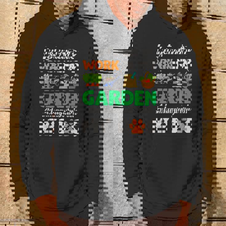 ガーデニング 犬 ペット好き 庭師 庭 ペット ギフト 植物 パーカー ライフスタイル