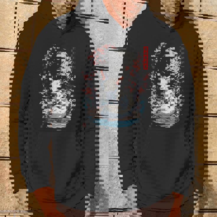 キツネ 妖怪 白狐 幽霊 浮世絵 ヴィンテージ パーカー ライフスタイル