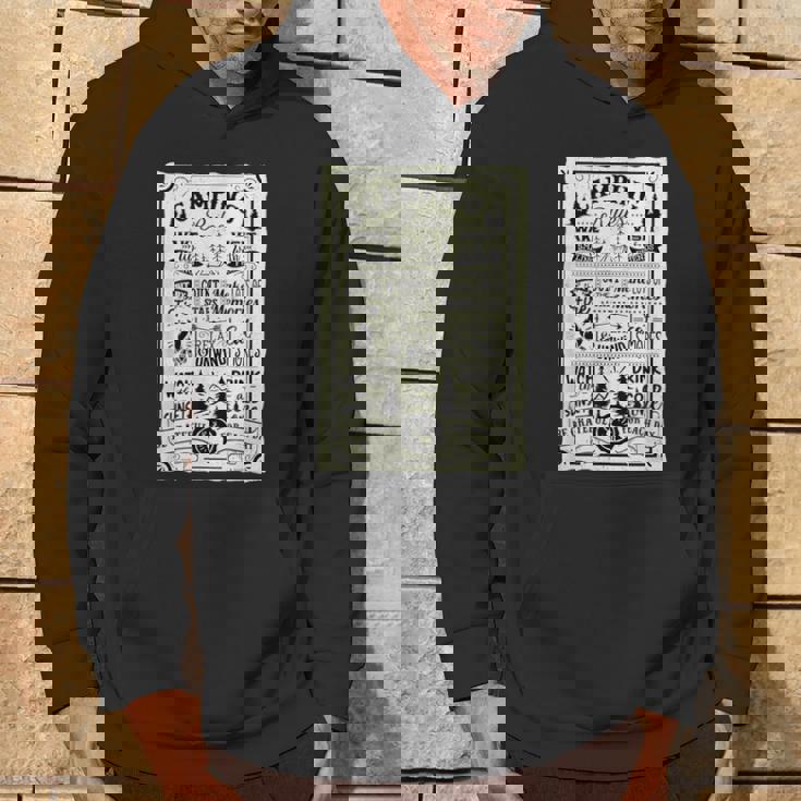 キャンピング ルール 遊び心たっぷりのヴィンテージ調デザイン おもしろ キャンプ パーカー ライフスタイル