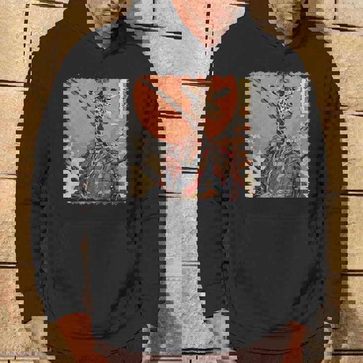 キリン 動物 日本美術 侍 浮世絵 パーカー ライフスタイル