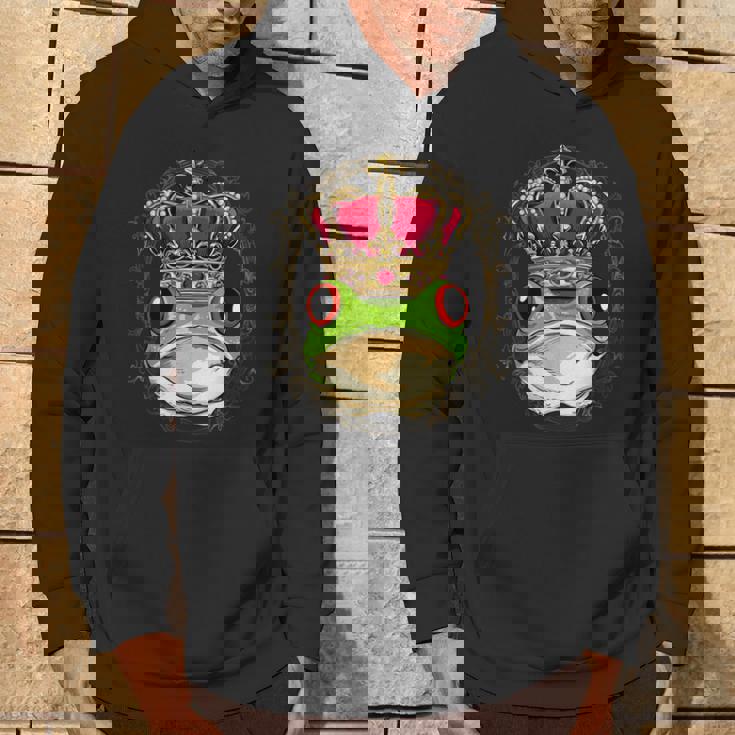 キングクイーン カエル ヒキガエル プリンセス 両生類 動物 カエル好き パーカー ライフスタイル