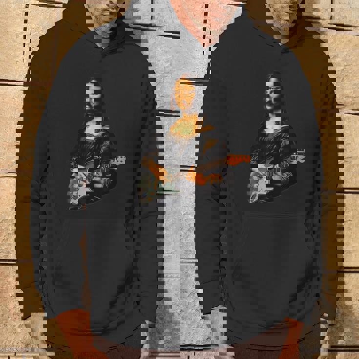 ギター 面白tシャツ モナリザ おもしろ ギタリスト 服 音楽 メンズ キッズ ネタ 服 軽音 楽器 エレキ パーカー ライフスタイル