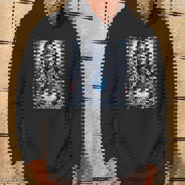 ギャングガール ヒップホップ チカーノデザイン パーカー ライフスタイル