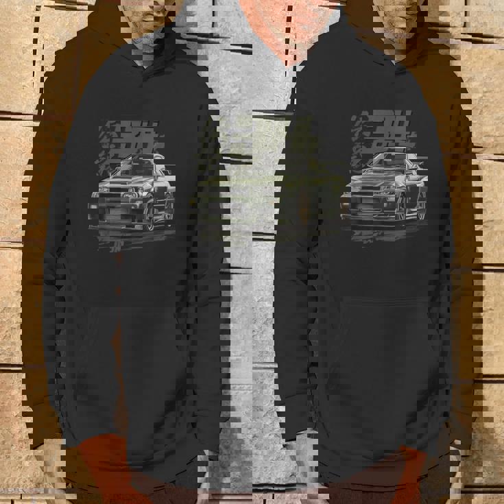 クラシック アーバングリーン R34 Liberty Walk Jdm スカイライン パーカー ライフスタイル