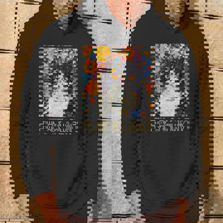 クリムト絵画の猫、猫好き、エキゾチックショートヘア、アーティスト パーカー ライフスタイル