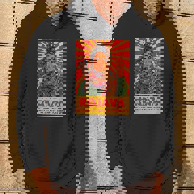 クルドのロジャバ クルディスタン 「勝利 」デザイン パーカー ライフスタイル