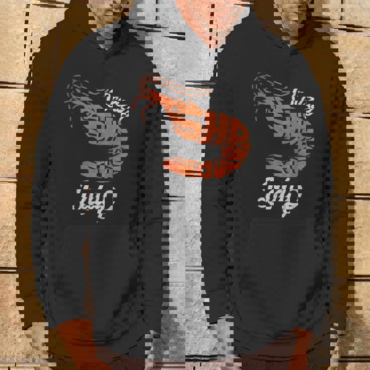 クレイジー エビ レディ シーフード ラバー ディープオーシャン アニマル エビ パーカー ライフスタイル