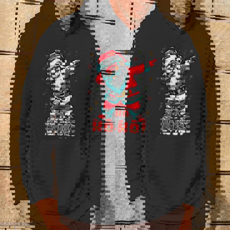 クールなサンタクロースダブダンシング クリスマス 面白いクリスマスダビング パーカー ライフスタイル