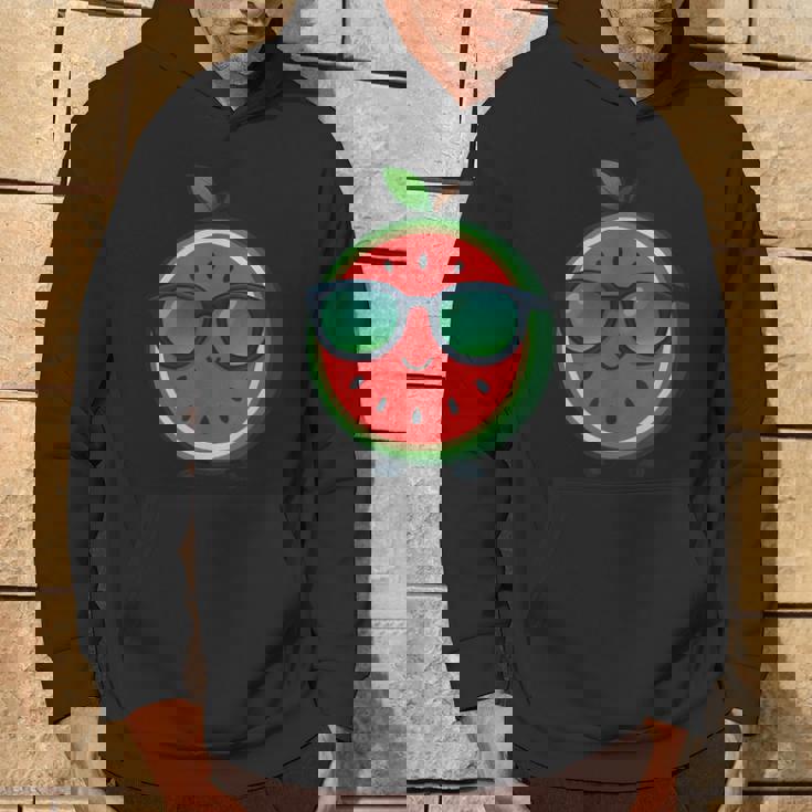 クールな漫画スイカサングラス付き パーカー ライフスタイル