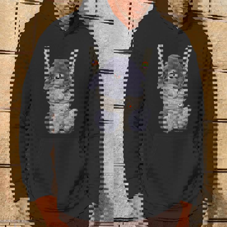 グレー 兎 うさぎ 抱っこ 抱っこ紐 パーカー ライフスタイル