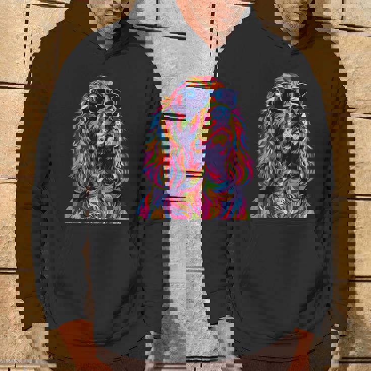 コッカースパニエルラバーズ ポップアート 面白い イングリッシュコッカースパニエル パーカー ライフスタイル