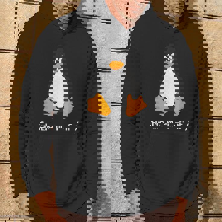 コンピューター -Udo Rm -Rf Tux Linux ペンギン プログラマー パーカー ライフスタイル