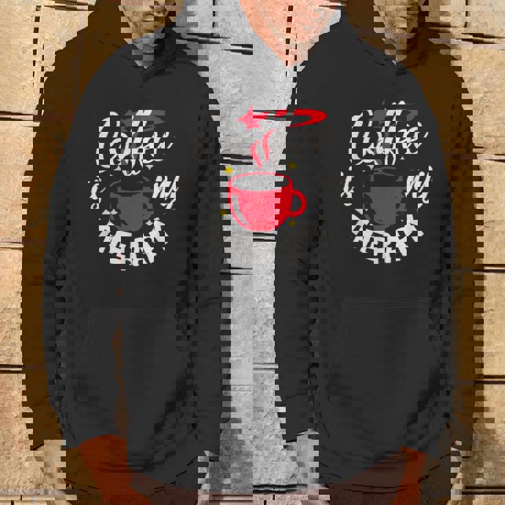 コーヒーは私のセラピー、面白いカフェイン愛好家 パーカー ライフスタイル