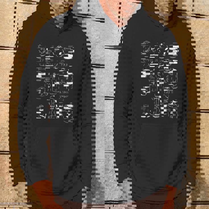 コーヒー柄 カフェイン エスプレッソ カプチーノ カフェインレス カフェ パーカー ライフスタイル