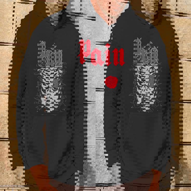 ゴシックスカルとバラ パーカー ライフスタイル