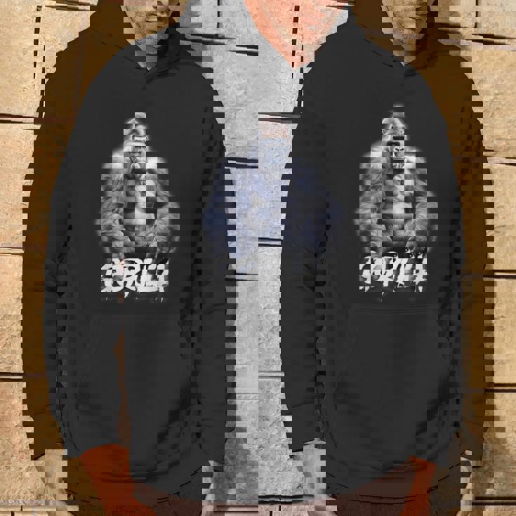 ゴリラ×シルバーバックゴリラ霊長類 パーカー ライフスタイル