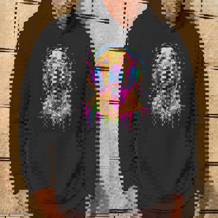 ゴールデンレトリバー 恋人 ポップアートカラー ファニー ゴールデンレトリバー パーカー ライフスタイル