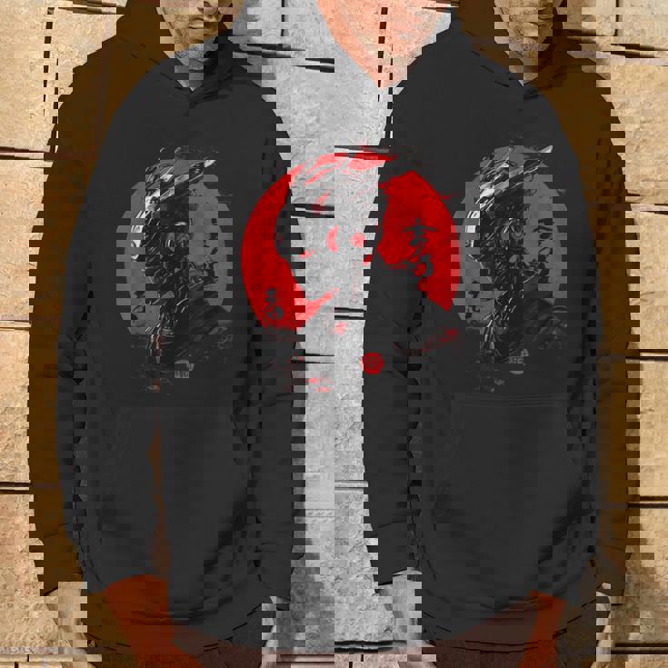 サイバーロボ サムライ メカヘルメット 日本アニメ アート パーカー ライフスタイル