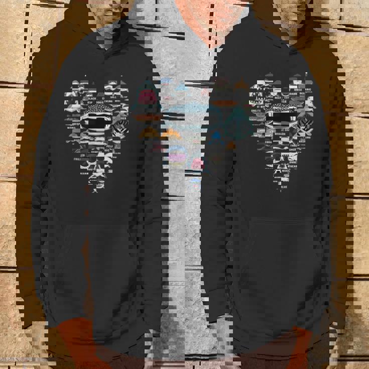 サメの識別の種類 サメの顔 シャークハート パーカー ライフスタイル