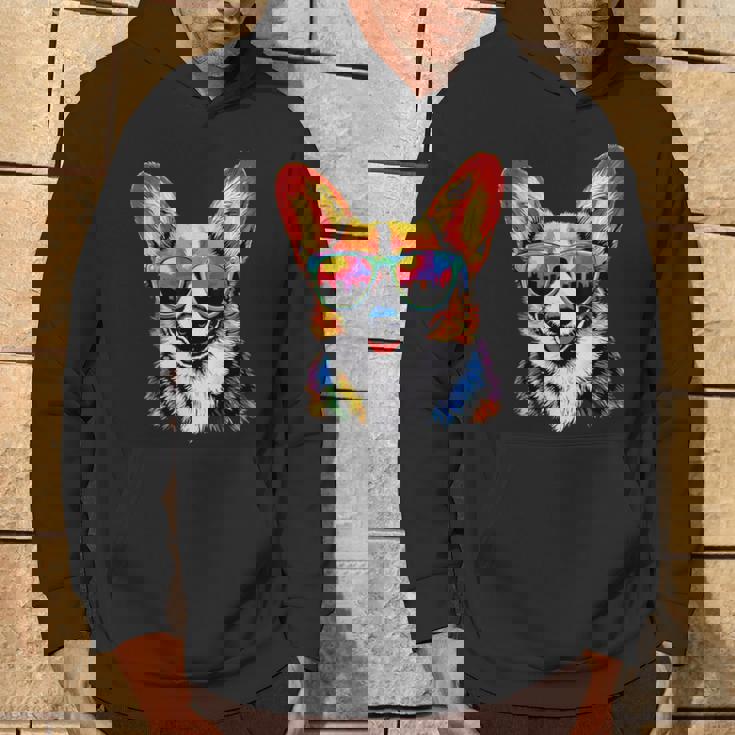 サングラスとコーギー ウェルシュ・コーギー犬 甘いウェルシュ・コーギー パーカー ライフスタイル