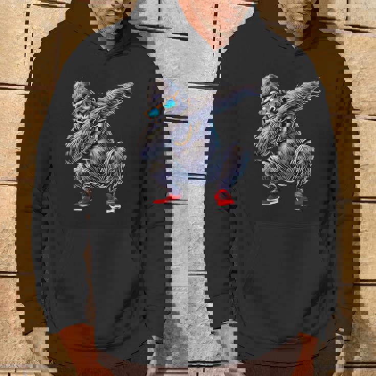 サングラスをかけたダブダンスのゴリラ猿 パーカー ライフスタイル