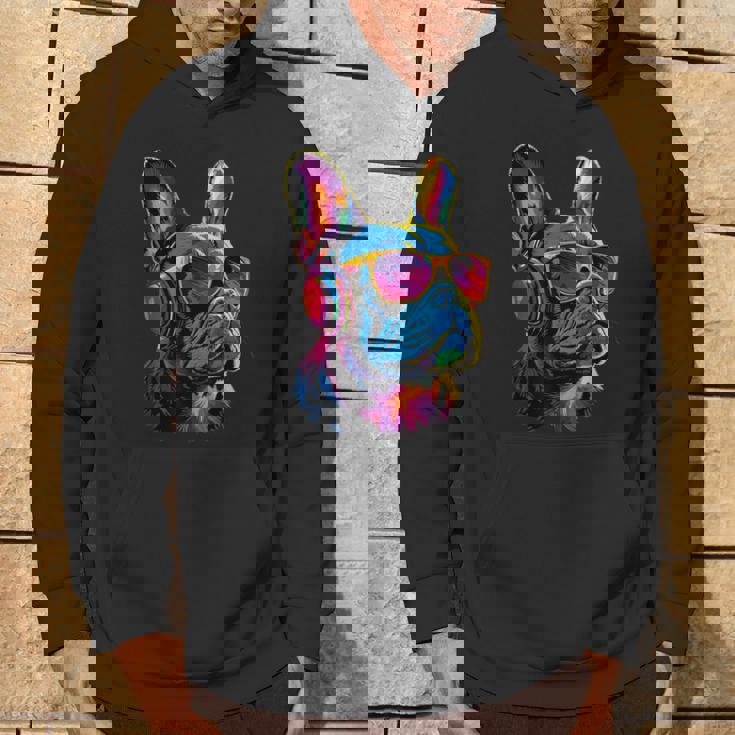 サングラスをかけたフレンチ・ブルドッグ ブルドッグ・マスティフ パーカー ライフスタイル