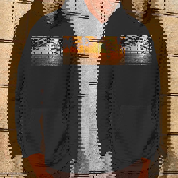 サンセット ビーチ ヤシの木 クール 海 サーフィン パーカー ライフスタイル