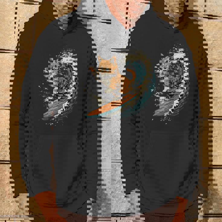 サーファー猫 サーフィン パーカー ライフスタイル