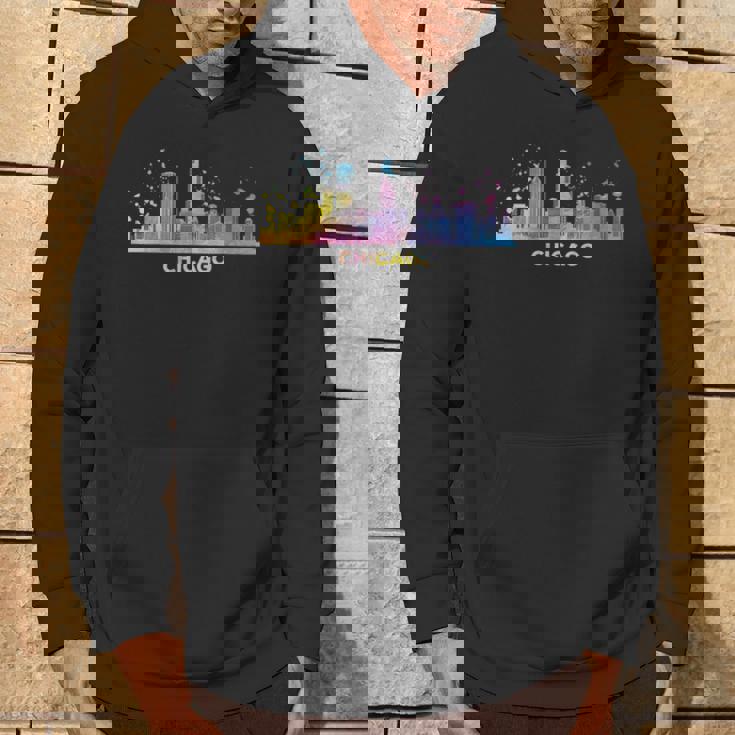 シカゴのスカイライン カラフル 街並み シカゴ パーカー ライフスタイル