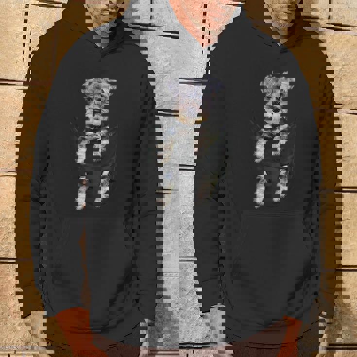 シュナウザー犬のポケットパピーギフト パーカー ライフスタイル