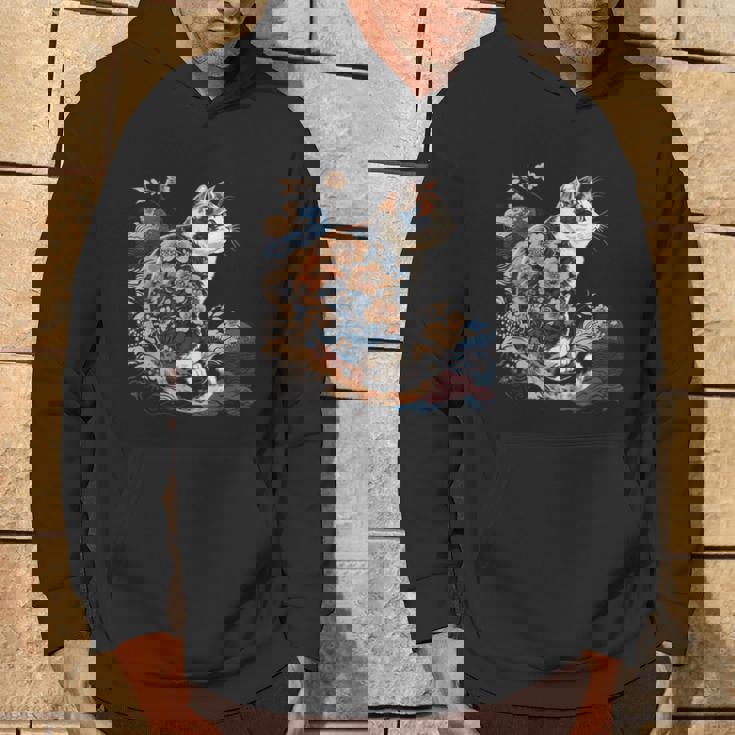 シュールレアリズム 日本画 三毛猫 パーカー ライフスタイル