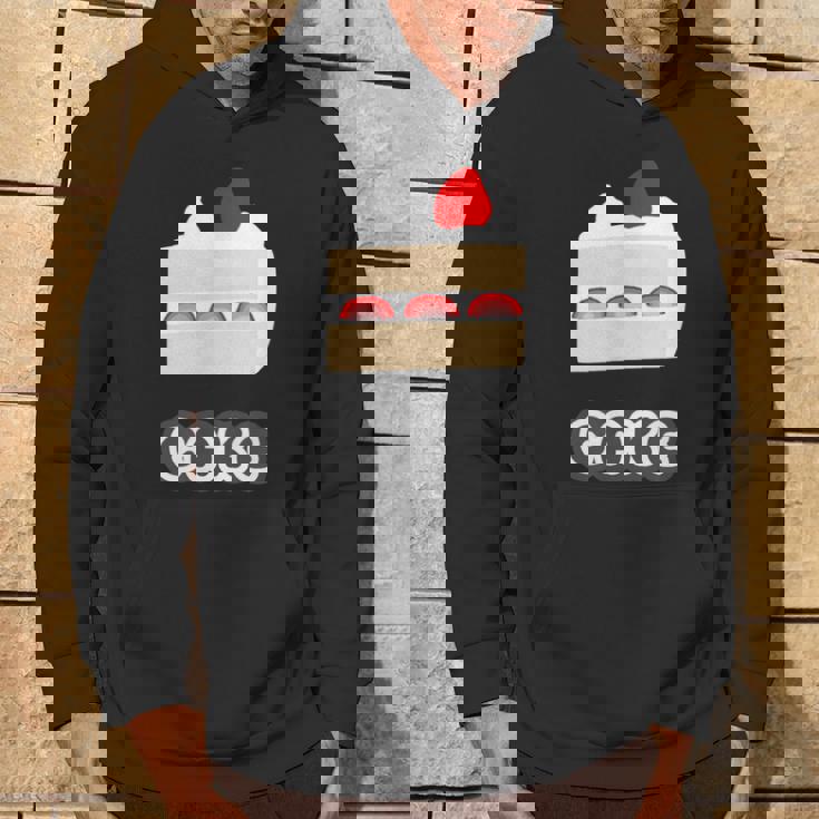 ショートケーキ『スイーツ ポップ』苺 イチゴのケーキ お菓子 おやつ 面白い かわいい パーカー ライフスタイル