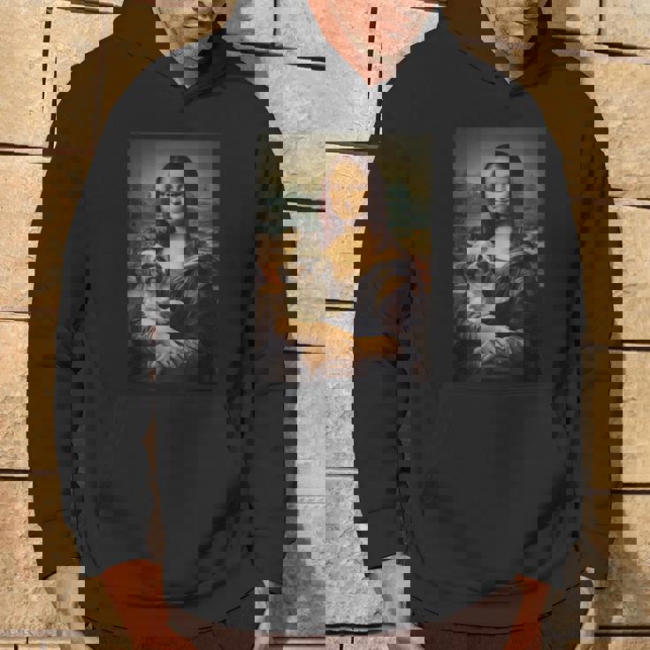 シーズー モナリザ 絵画 アート 犬 ママ お父さん パーカー ライフスタイル