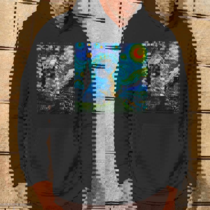 シーズー 面白いtシャツ 犬 ゴッホ 星月夜 かわいい メンズ 子供 おもしろ 服 グッズ ネタ パーカー ライフスタイル