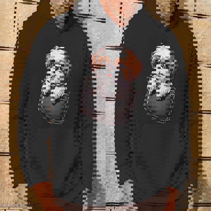 シーズーインポケット シーズー犬好き パーカー ライフスタイル