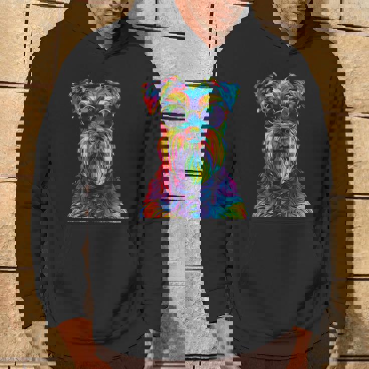 ジャイアントシュナウザー愛好家 ポップアート 面白い ジャイアントシュナウザー 犬 パーカー ライフスタイル