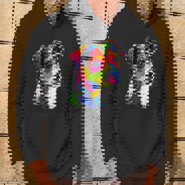 ジャック・ラッセル・テリア ブライトカラー ポップアート 愛犬家 パーカー ライフスタイル