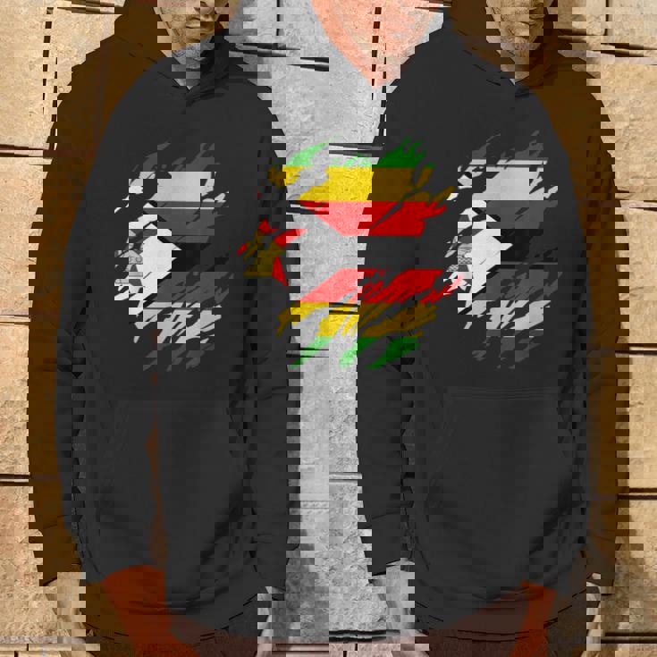 ジンバブエの旗ジンバブエ パーカー ライフスタイル