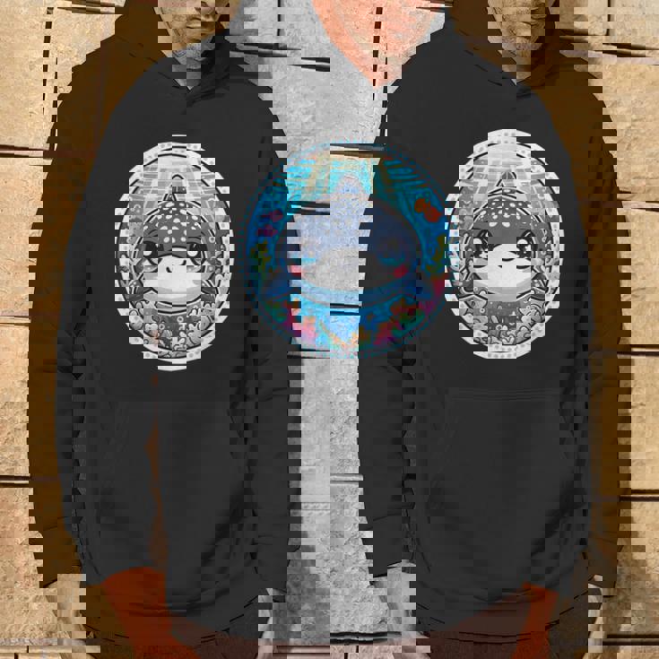 ジンベイザメ、ジンベエザメのアニメ、カワイイ・ジンベエザメ パーカー ライフスタイル