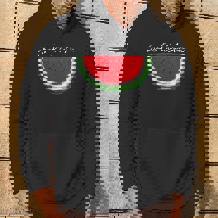 スイカ パレスチナ国旗 連帯 パレスチナ フリー パーカー ライフスタイル