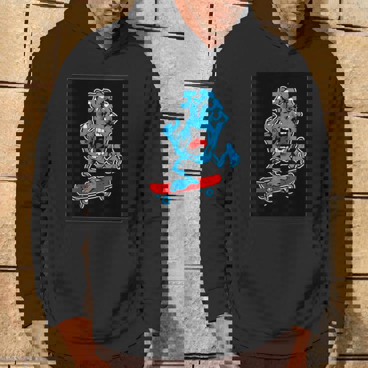 スクリーミング スケートボードハンド パーカー ライフスタイル