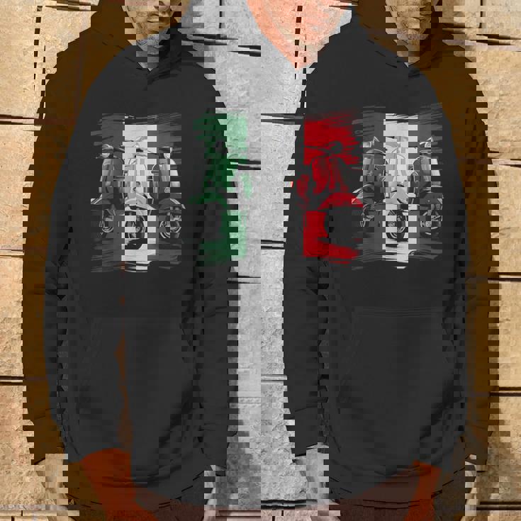 スクーター バイク バイク スクート イタリア国旗 原付スクーター パーカー ライフスタイル