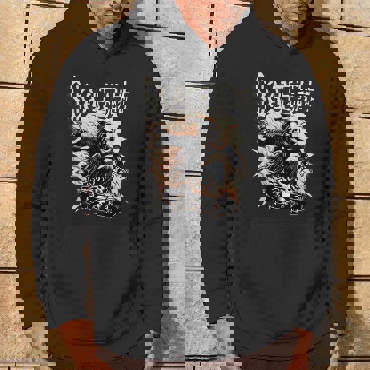 スケーター スケルトンデザイン パーカー ライフスタイル